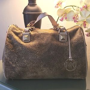 MICHAEL Michael Kors Grayson Satchel Large Mocha